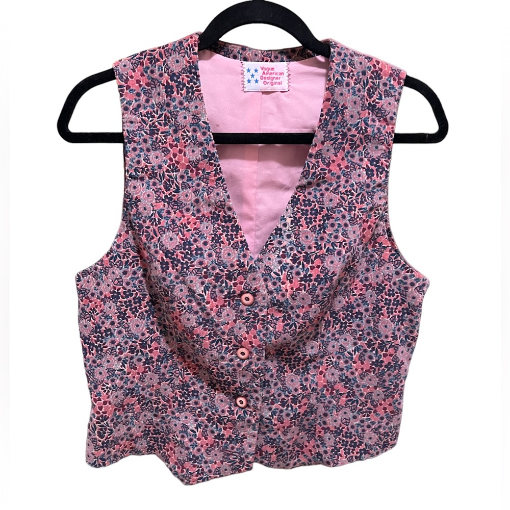 Vintage Vogue American Designer Original Vest
